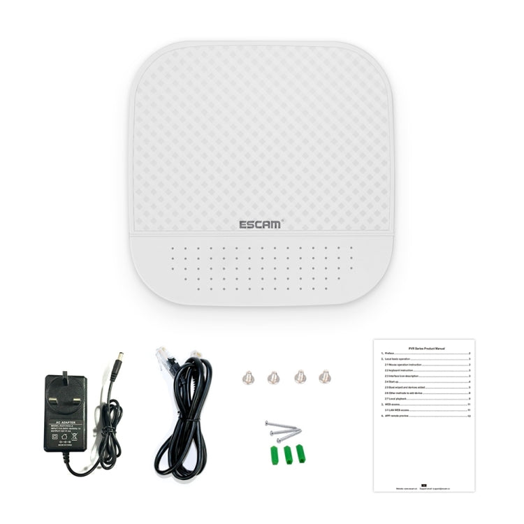 ESCAM PVR204 1080P 4CH+2CH ONVIF NVR Digital Video Recorder with 2CH Cloud Channel for IP Camera System, PVR204 ESCAM PVR204 1080P 4CH+2CH ONVIF NVR Digital Video Recorder with 2CH Cloud Channel for IP Camera System, PVR204
